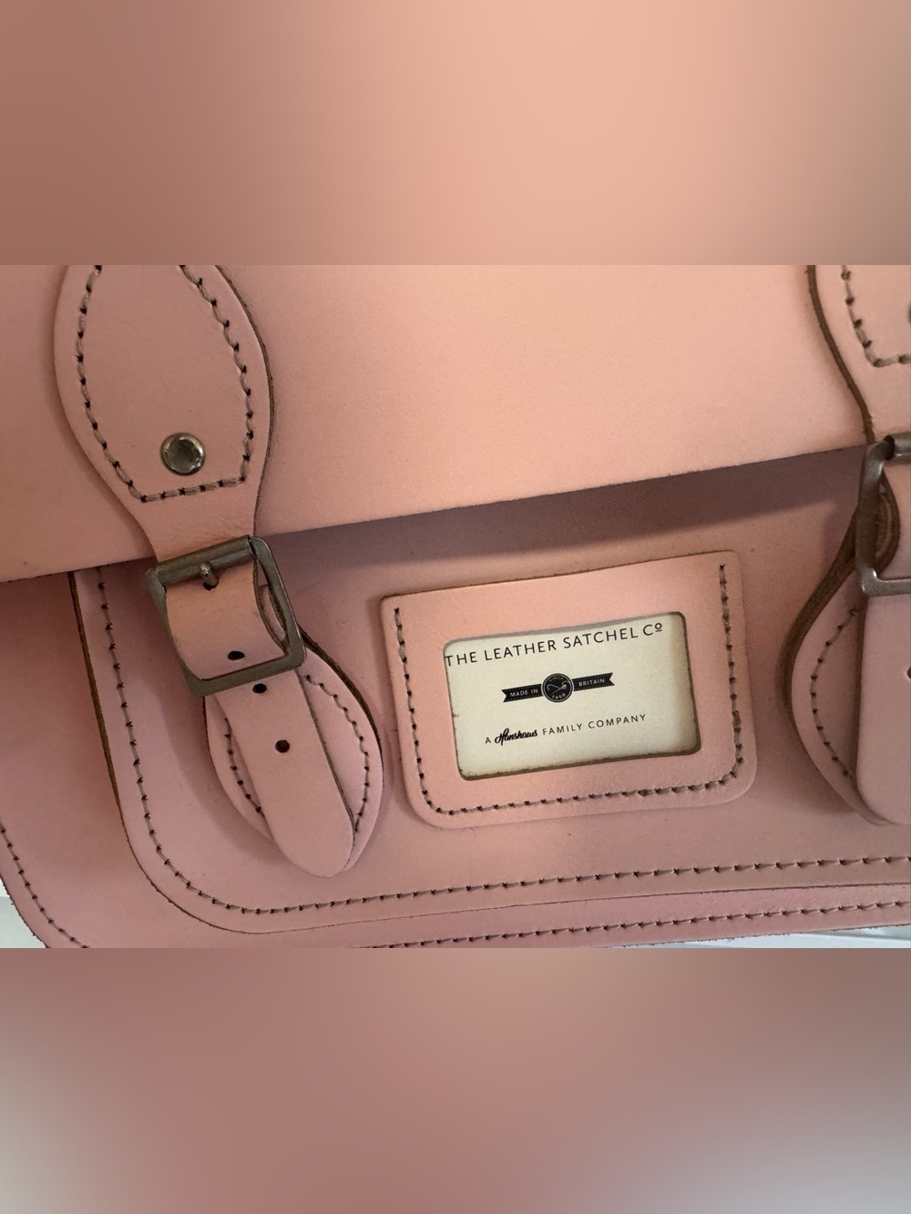 NWOT The leather satchel company pink purse crossbody messenger kawaii cute - Picture 6 of 11